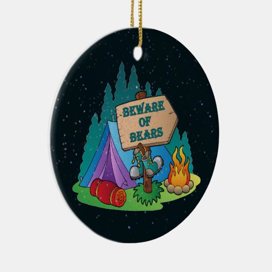 CAMPING TENT OPPASSEN BEREN ORNAMENT (Rechts)