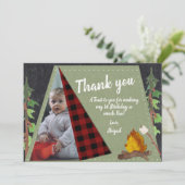 Camping Tent Photo Hartelijk dank Bedankkaart (Staand voorkant)