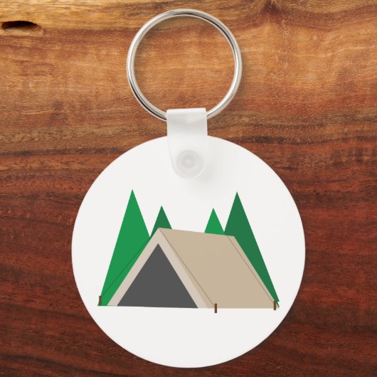 Camping Tent Sleutelhanger (Voorkant)