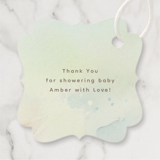 Camping Tent Wild Natuur Scène Dank u bruiloft Bedankjes Labels (Achterkant)