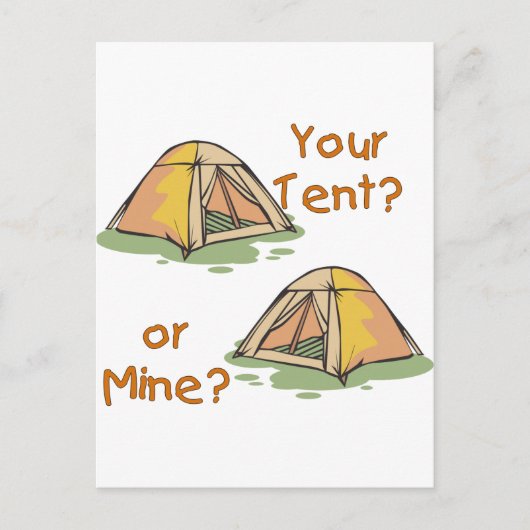 Camping Tents Briefkaart (Voorkant)