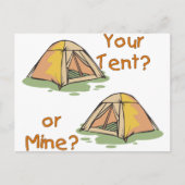 Camping Tents Briefkaart (Voorkant)