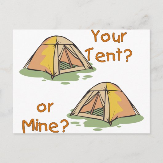 Camping Tents Briefkaart (Voorkant)
