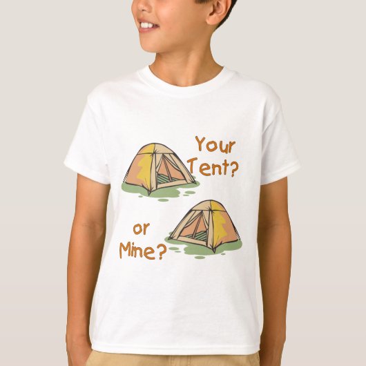 Camping Tents T-shirt (Voorkant)