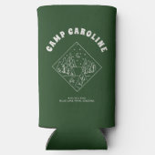 Camping Thema Bachelorette Feest Aangepast Seltzer Blikjeskoeler (Achterkant)