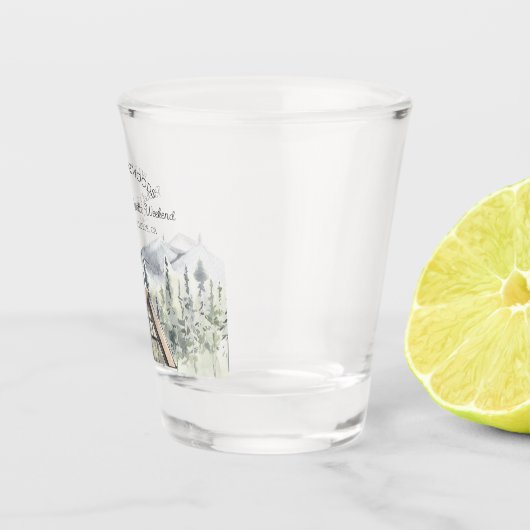 Camping thema Bachelorette Shot Glas (Rechts)