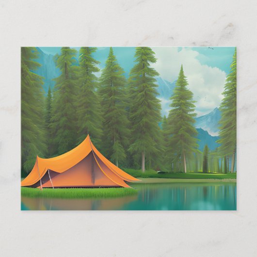 Camping thema | Gewoon Gezegde Hi Briefkaart (Voorkant)