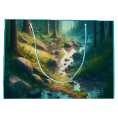 Camping thema verjaardag groot cadeauzakje (Achterkant)