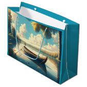 Camping thema verjaardag groot cadeauzakje (Voorkant Gekanteld)