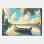 Camping thema verjaardag inpakpapier vel (Voorkant)