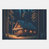 Camping thema verjaardag inpakpapier vel (Voorkant 2)