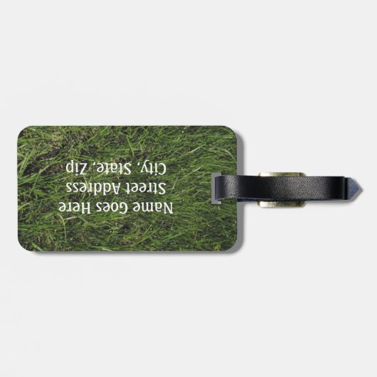 Camping theme Campfire and Compass Personalize Bagagelabel (Achterkant horizontaal)