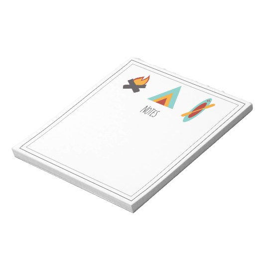 Camping Theme Notitieblok (Linkerzijde)