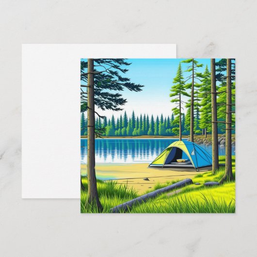 Camping Theme Tent in de Bossen (Voorkant / Achterkant)