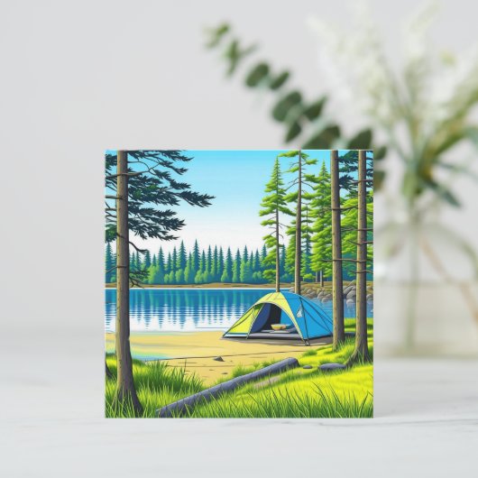Camping Theme Tent in de Bossen (Staand voorkant)