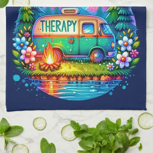 Camping Therapy Theedoek (Gevouwen)