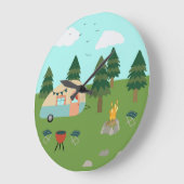 Camping Time Wall-klok Grote Klok (Hoek)