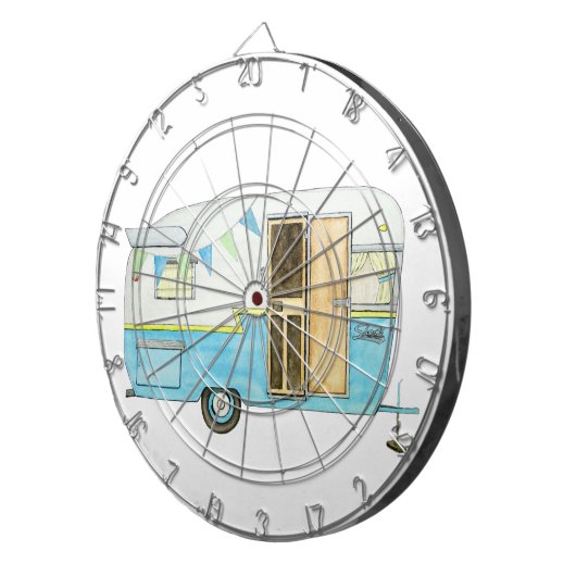 Camping Trailer Dart Board Dartbord (Voorkant Rechts)