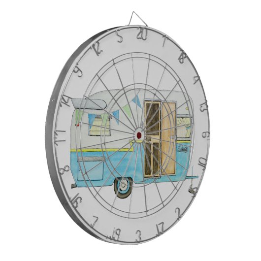 Camping Trailer Dart Board Dartbord (Voorkant Links)