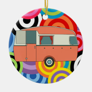 Camping Trailer Keramisch Ornament