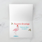  Camping Trailer Kerst Kaart (Binnen)