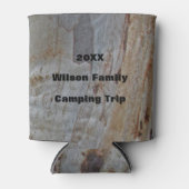 Camping Trip boomstam Pattern Rustin Blikjeskoeler (Voorkant)