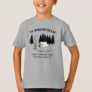 Camping Trip Campfire Family Reunion - Aangepaste  T-shirt