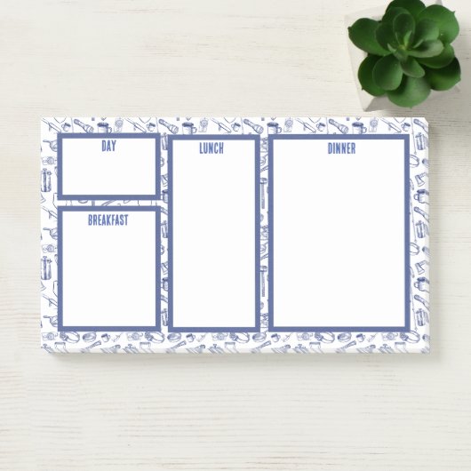 Camping Trip Familie Maaltijd Plannotities Post-it® Notes (Kantoor)