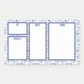 Camping Trip Familie Maaltijd Plannotities Post-it® Notes (Voorkant)