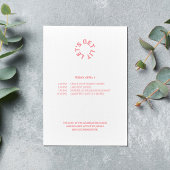 Camping Trip Roze Bachelorette Party Kaart