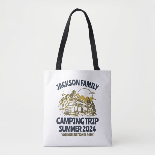  Camping Trip van Caravan Family Reunion Tote Bag (Voorkant)