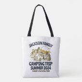  Camping Trip van Caravan Family Reunion Tote Bag (Achterkant)