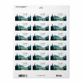 Camping Trouw Retouradreslabels Etiket (Full Sheet)