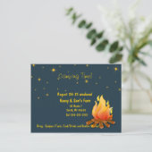 Camping-uitnodiging Uitnodiging Briefkaart (Staand voorkant)