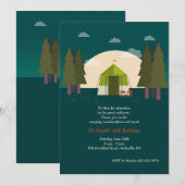 Camping Uitnodigingen (Voorkant / Achterkant)