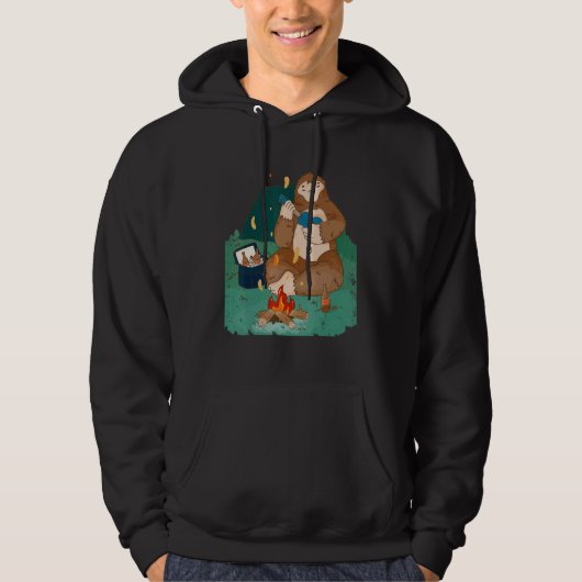 camping ukulele hiking lazy hoodie (Voorkant)