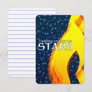 Camping under the Stars Starshine and Campfire Kaart
