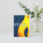 Camping under the Stars Starshine and Campfire Visitekaartje (Staand voorkant)