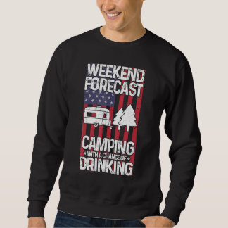 Camping Usa vlag - Happy Camper Apparel Trui