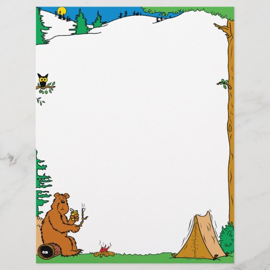 Camping Vacation Letterhead (Voorkant)