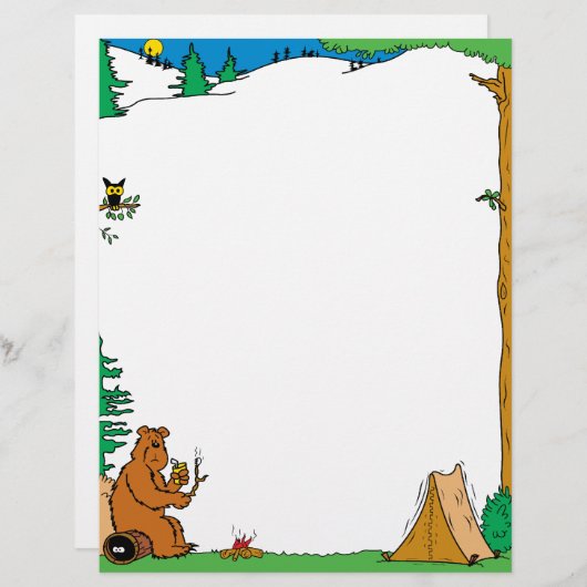 Camping Vacation Letterhead (Voorkant / Achterkant)