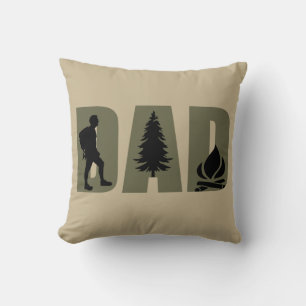 Camping vader cadeaus kussen