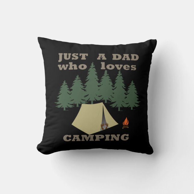 Camping Vader cadeaus Kussen (Voorkant)