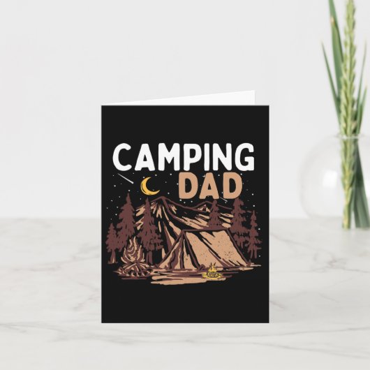 Camping Vader Camper Gelukkige Vaderdag Kampvuur M Kaart (Voorkant)