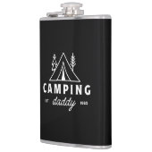 Camping vader grappige vader camper bos retro zwar heupfles (Links)