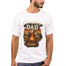 Camping Vader Opgericht 2026 Persoonlijk T-Shirt