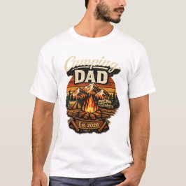 Camping Vader Opgericht 2026 Persoonlijk T-Shirt