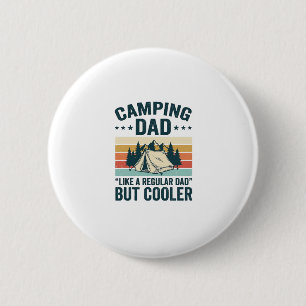 Camping vader vintage retro outdoor vector shirt D Ronde Button 5,7 Cm