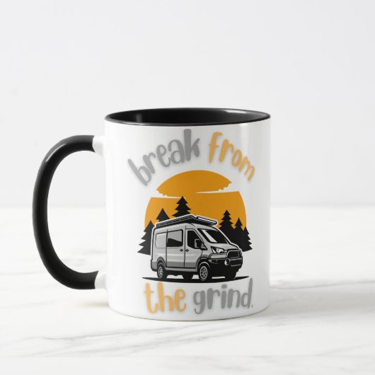 Camping Van 3 koffiemok Mok (Links)