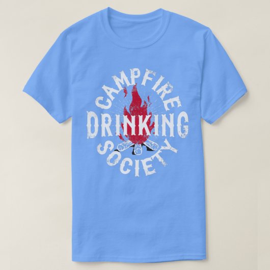 Camping van de Campfire Drink Society T-shirt (Design voorkant)